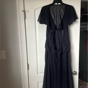 Navy Midi Formal Dress